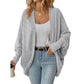 Cardigan da donna a taglio comodo con design a maniche a pipistrello
