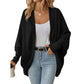 Cardigan da donna a taglio comodo con design a maniche a pipistrello