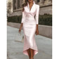 Abito midi in raso elegante da donna