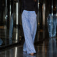 Pantaloni da donna dal taglio dritto con fascia elastica in vita