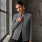 Blazer da donna testurizzato con bottoni