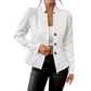 Blazer da donna testurizzato con bottoni