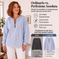 🌸 Top a maniche lunghe a righe con cerniera – Tessuto leggero, taglio comodo e versatile da abbinare – Ideale per la stagione di transizione e i momenti di relax, spedizione gratuita