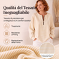 🌸 Top a maniche lunghe a righe con cerniera – Tessuto leggero, taglio comodo e versatile da abbinare – Ideale per la stagione di transizione e i momenti di relax, spedizione gratuita