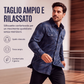 Camicia casual a quadri a maniche lunghe da uomo