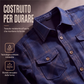 Camicia casual a quadri a maniche lunghe da uomo