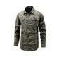 Camicia casual a quadri a maniche lunghe da uomo