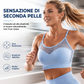 Reggiseno sportivo push-up da donna in rete a trama cava