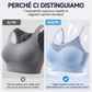 Reggiseno sportivo push-up da donna in rete a trama cava