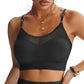 Reggiseno sportivo push-up da donna in rete a trama cava