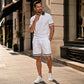 🛍️ Sconto del 50% – Set casual da uomo in 2 pezzi – outfit estivo comodo, traspirante e versatile per l'uso quotidiano e il tempo libero ☀️