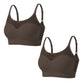Reggiseno sportivo push-up da donna in rete a trama cava