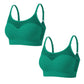 Reggiseno sportivo push-up da donna in rete a trama cava