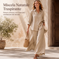 Completo donna: camicia casual e pantaloni a gamba larga fluidi