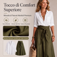 Completo da donna con camicia elegante e gonna con cintura