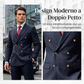 Completo da uomo 2 pezzi: giacca slim fit e pantaloni