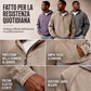 Giacca di jeans casual da uomo con mezza zip