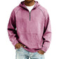 Giacca di jeans casual da uomo con mezza zip