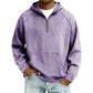 Giacca di jeans casual da uomo con mezza zip