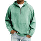 Giacca di jeans casual da uomo con mezza zip