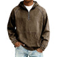 Giacca di jeans casual da uomo con mezza zip