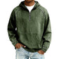 Giacca di jeans casual da uomo con mezza zip