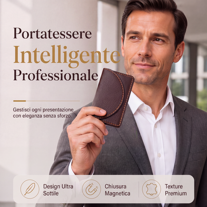 🔥 SCONTO DEL 50% 💼 Porta biglietti da visita sottile – Compatto e professionale ✨
