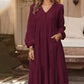Abiti da donna casual versatili con scollo a V e taglio comodo