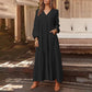 Abiti da donna casual versatili con scollo a V e taglio comodo