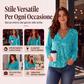 💎 Offerta esclusiva 👚 Top da donna con scollo a V e paillettes – Aspetto glamour ed elegante