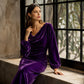 💎 Offerta esclusiva 👗 Abito da donna in velluto con scollo tondo – Look lussuoso, vestibilità elegante e comfort morbido sulla pelle ✨