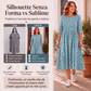 Abito da donna con stampe floreali e smanicatura