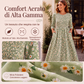 Abito da donna con stampe floreali e smanicatura