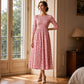 Abito da donna con stampe floreali e smanicatura