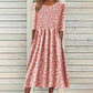 Abito da donna con stampe floreali e smanicatura