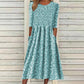 Abito da donna con stampe floreali e smanicatura