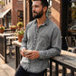Camicia di jeans lavata retrò da uomo