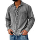Camicia di jeans lavata retrò da uomo