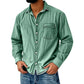 Camicia di jeans lavata retrò da uomo