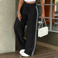 Pantaloni da donna a gamba larga con coulisse
