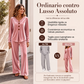Set di abbigliamento da casa casual in velluto da donna, 2 pezzi