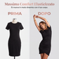Abito T-shirt aderente da donna con maniche corte e arricciature
