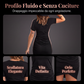 Abito T-shirt aderente da donna con maniche corte e arricciature