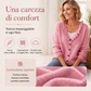 Cardigan in maglia con colletto a volant da donna