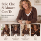 Cardigan in maglia con colletto a volant da donna