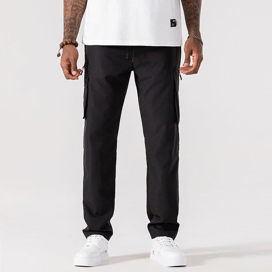 Pantaloni cargo casual da uomo con tasche multiple