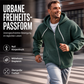 📢📢Sconto del 50%!!!🎉✨Felpa da uomo con cappuccio in maglia a rombi e cerniera integrale – Maglia a rombi alla moda, pratica cerniera integrale e look casual – Perfetta per la vita quotidiana, il tempo libero e le giornate fresche
