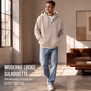 📢📢Sconto del 50%!!!🎉✨Felpa da uomo con cappuccio in maglia a rombi e cerniera integrale – Maglia a rombi alla moda, pratica cerniera integrale e look casual – Perfetta per la vita quotidiana, il tempo libero e le giornate fresche