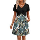 Abito da donna midi con scollo a V e maniche corte