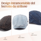 Cappello da newsboy in denim unisex